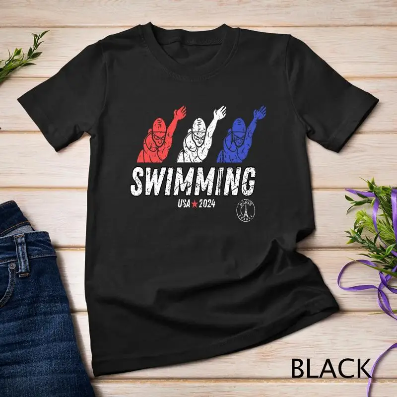 Aquatic Sports Teams - T-shirt unisexe pour athlètes de natation,