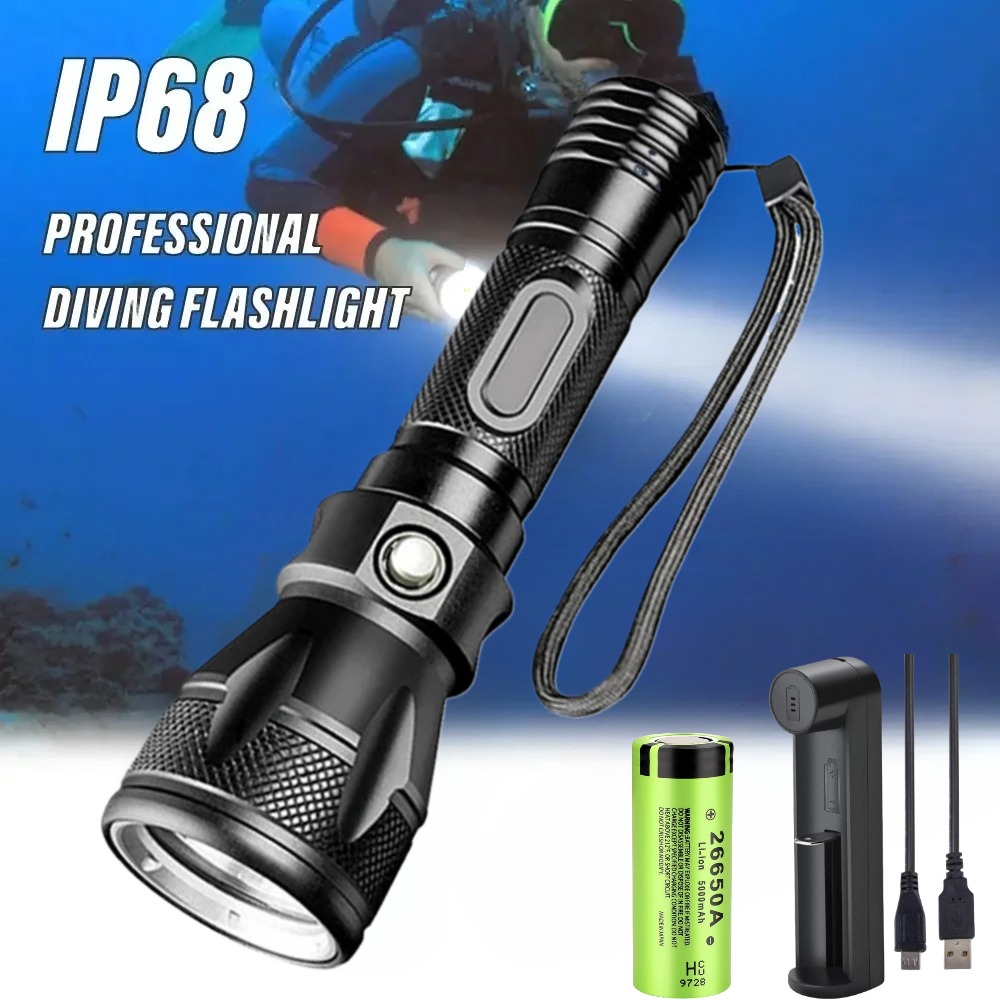 Lampe de poche professionnelle - Underwater Flashlight avis et prix