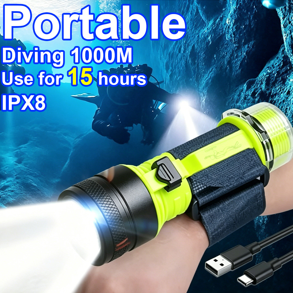 Nouvelle lampe de plongée LED  - Underwater Flashlight avis et prix